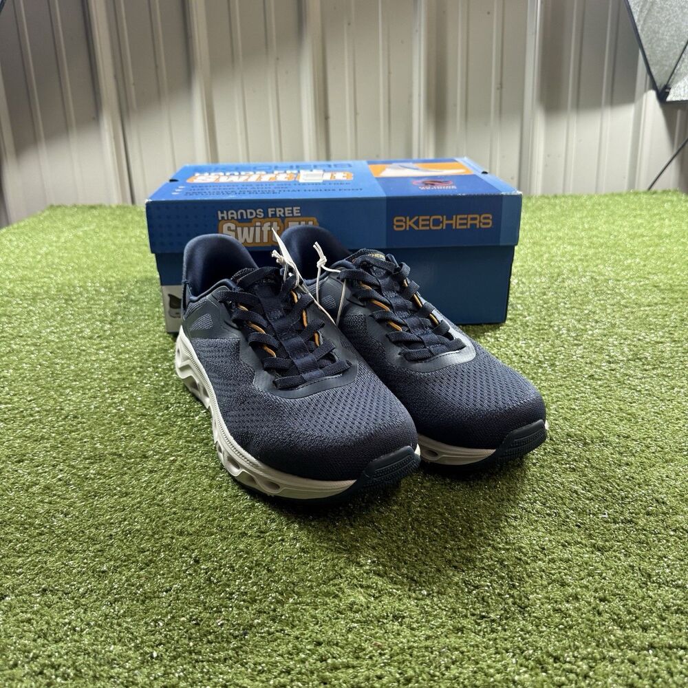 Skechers Glide-Step Pro Men's 10.5 Navy Hands Free Slip-Ins Sneakers New
